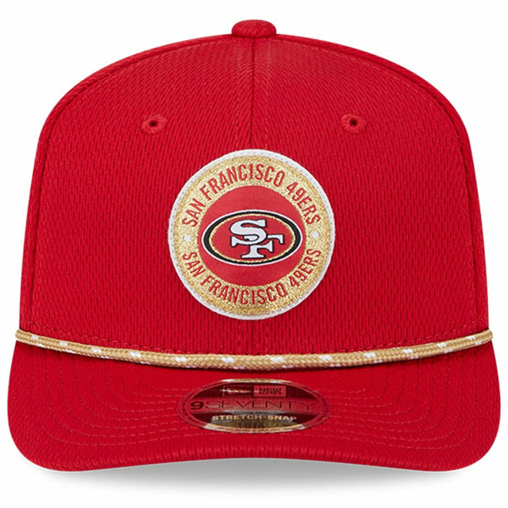 San Francisco 49ers New Era 2024 Sideline 9SEVENTY Stretch-Snap Hat - Scarlet for sale