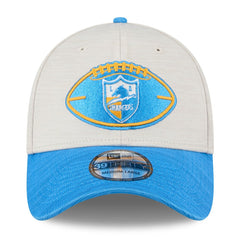 Los Angeles Chargers New Era 2024 Sideline Historic 39THIRTY Flex Hat - Stone/Blue discount