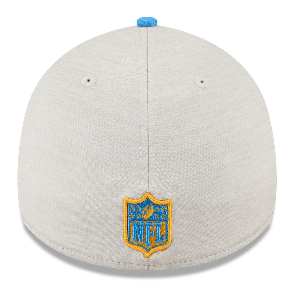 Los Angeles Chargers New Era 2024 Sideline Historic 39THIRTY Flex Hat - Stone/Blue discount