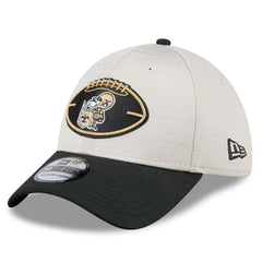New Orleans Saints New Era 2024 Sideline Historic 39THIRTY Flex Hat - Stone/Black outlet
