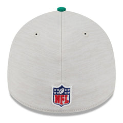 Philadelphia Eagles New Era 2024 Sideline Historic 39THIRTY Flex Hat - Stone/Midnight Green outlet