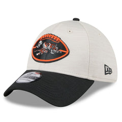 Cincinnati Bengals New Era 2024 Sideline Historic 39THIRTY Flex Hat - Stone/Black cheap