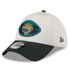 Jacksonville Jaguars New Era 2024 Sideline Historic 39THIRTY Flex Hat - Stone/Teal outlet