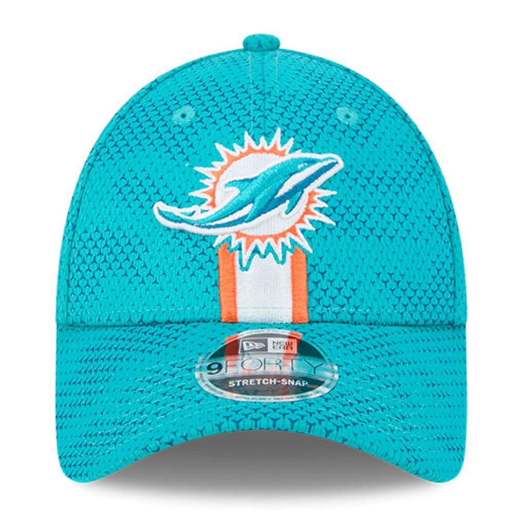 Miami Dolphins New Era 2024 Sideline 9FORTY Stretch-Snap Hat - Aqua cheap