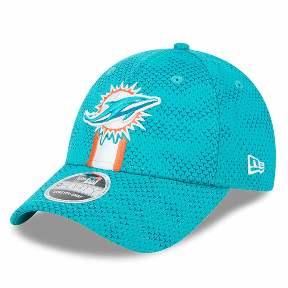 Miami Dolphins New Era 2024 Sideline 9FORTY Stretch-Snap Hat - Aqua cheap