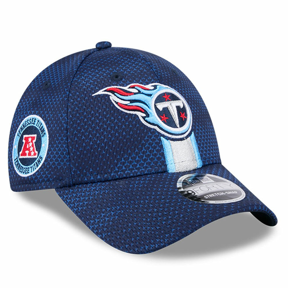 Tennessee Titans New Era 2024 Sideline 9FORTY Stretch-Snap Hat - Navy cheap