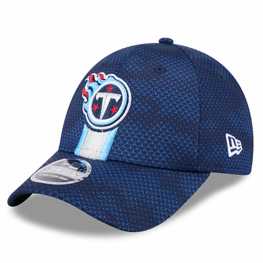 Tennessee Titans New Era 2024 Sideline 9FORTY Stretch-Snap Hat - Navy cheap