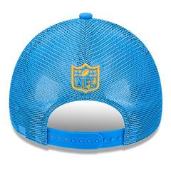 Los Angeles Chargers New Era 2024 Sideline Historic 9FORTY A-Frame Trucker Adjustable Hat - Stone/Powder Blue outlet
