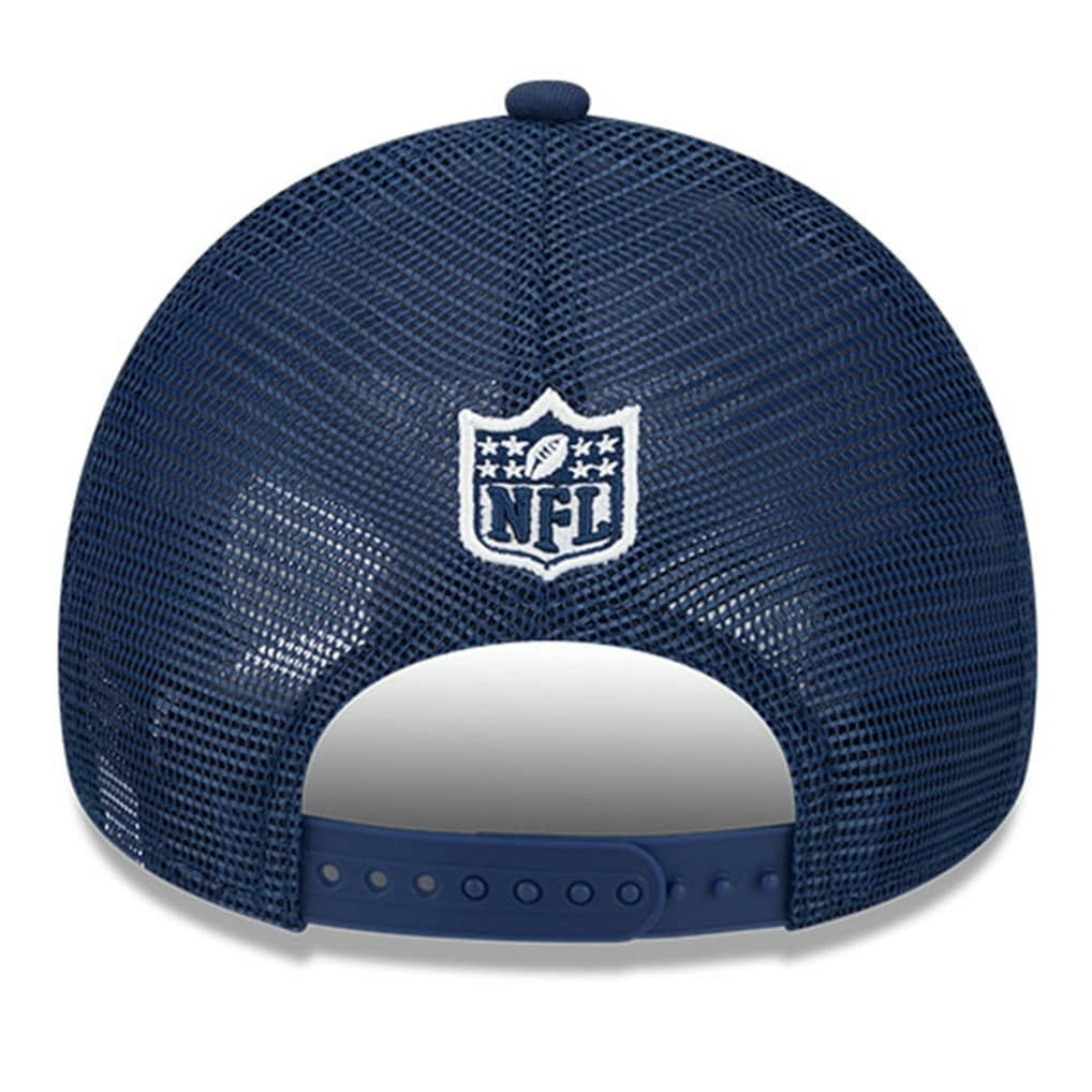 Dallas Cowboys New Era 2024 Sideline Historic 9FORTY A-Frame Trucker Adjustable Hat - Stone/Navy cheap