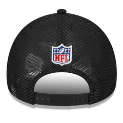 Philadelphia Eagles New Era 2024 Sideline Historic 9FORTY A-Frame Trucker Adjustable Hat - Stone/Black for sale