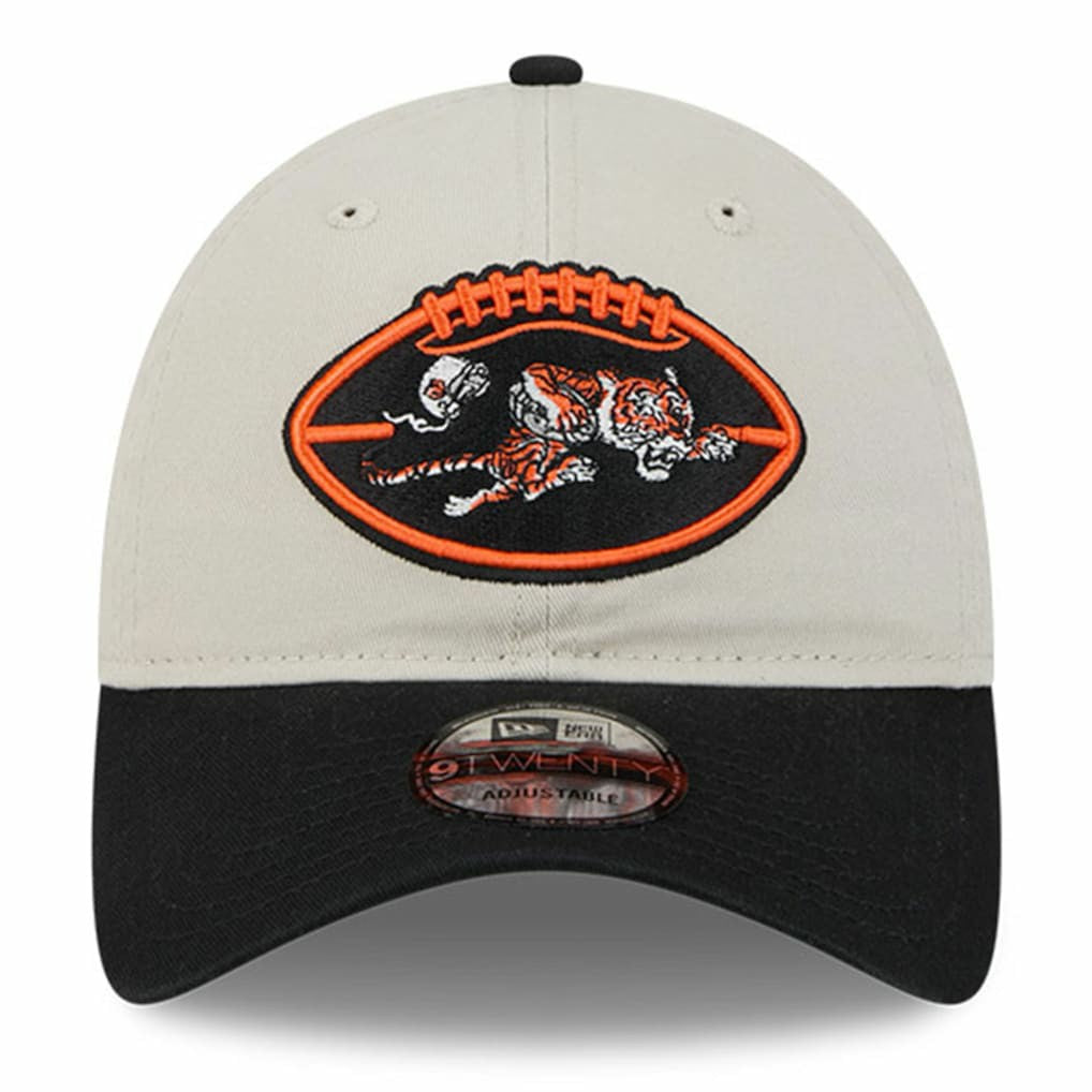 Cincinnati Bengals New Era 2024 Sideline Historic 9TWENTY Adjustable Hat - Stone/Black for sale