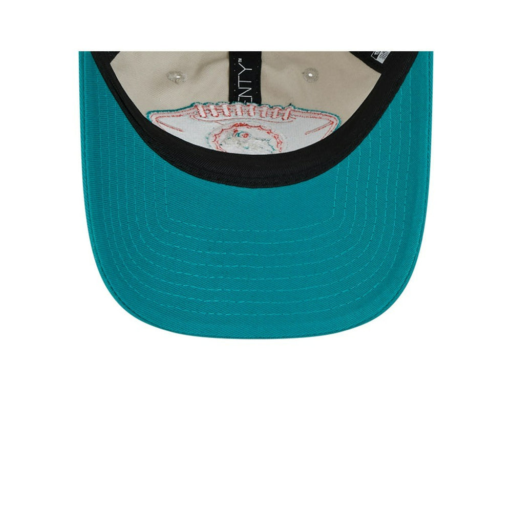 Miami Dolphins New Era 2024 Sideline Historic 9TWENTY Adjustable Hat - Stone/Aqua outlet