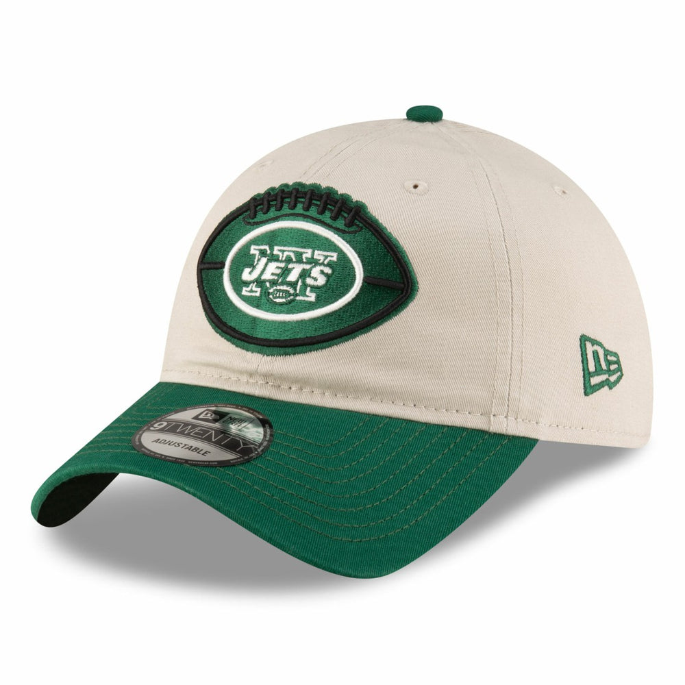 New York Jets New Era 2024 Sideline Historic 9TWENTY Adjustable Hat - Stone/Green outlet