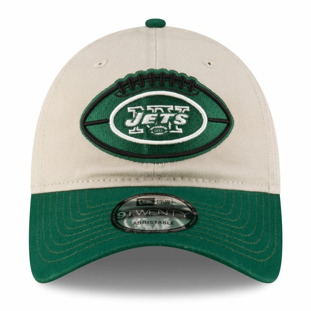 New York Jets New Era 2024 Sideline Historic 9TWENTY Adjustable Hat - Stone/Green outlet