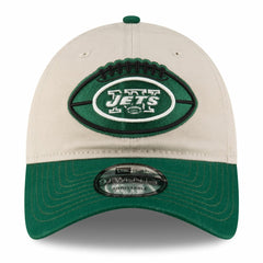 New York Jets New Era 2024 Sideline Historic 9TWENTY Adjustable Hat - Stone/Green outlet