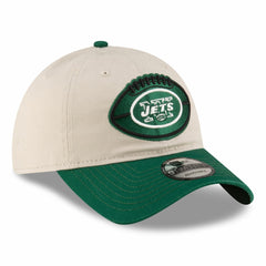New York Jets New Era 2024 Sideline Historic 9TWENTY Adjustable Hat - Stone/Green outlet