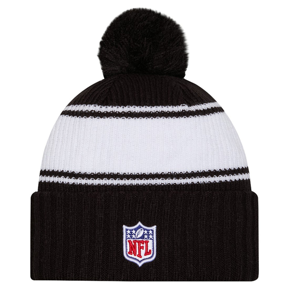 New York Jets New Era 2024 Sideline Cuffed Knit Hat with Pom - Black online
