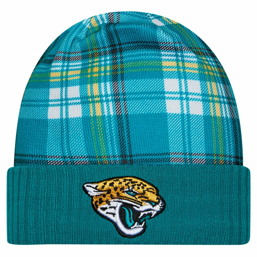 Jacksonville Jaguars New Era Sideline Statement Cuffed Knit Hat - Teal on sale