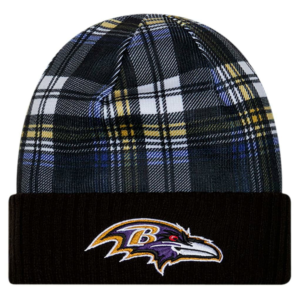 Baltimore Ravens New Era Sideline Statement Cuffed Knit Hat - Black on sale