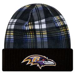 Baltimore Ravens New Era Sideline Statement Cuffed Knit Hat - Black on sale