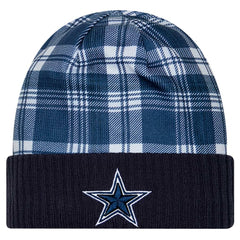 Dallas Cowboys New Era Sideline Statement Cuffed Knit Hat - Navy for sale
