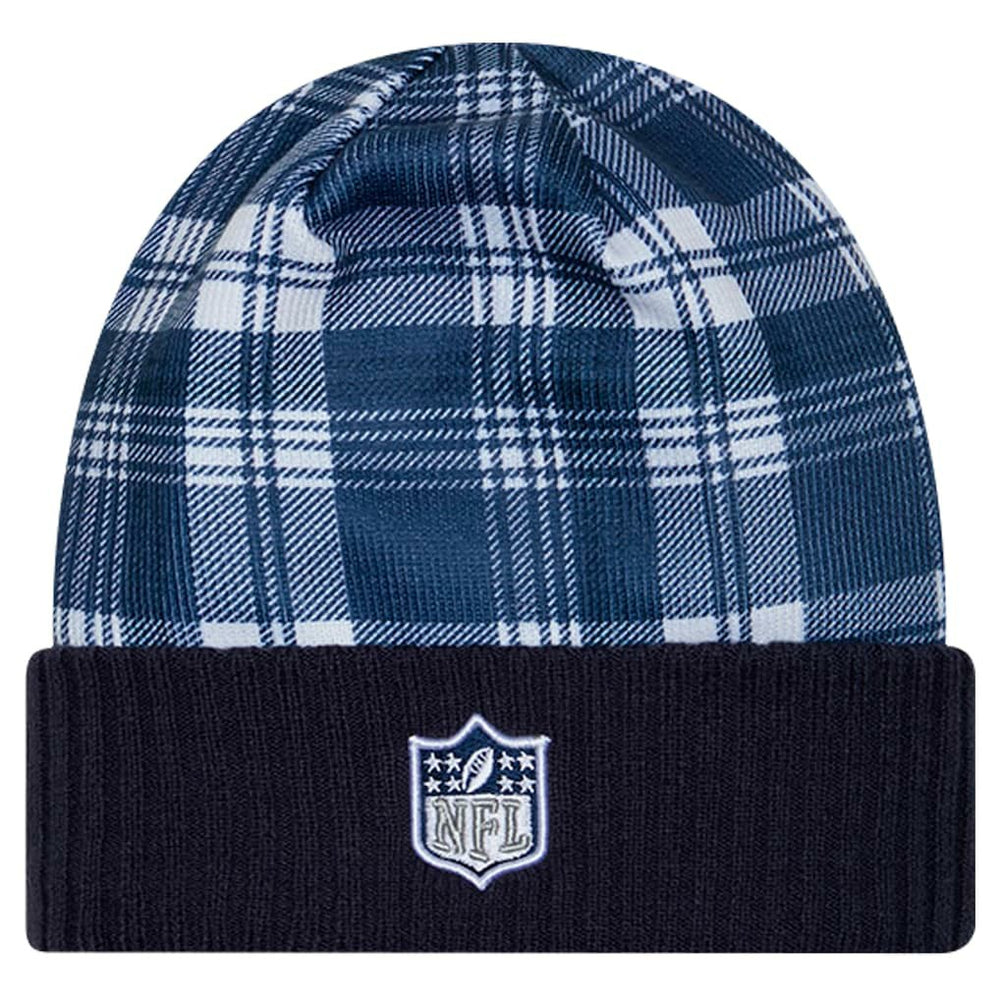 Dallas Cowboys New Era Sideline Statement Cuffed Knit Hat - Navy for sale