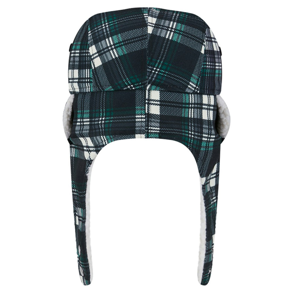 New York Jets New Era Sideline Plaid Sherpa Trapper Hat - Black for sale