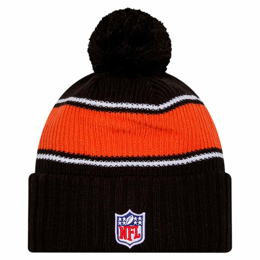 Cincinnati Bengals New Era Youth 2024 Sideline Sport Cuffed Knit Hat with Pom - Black online