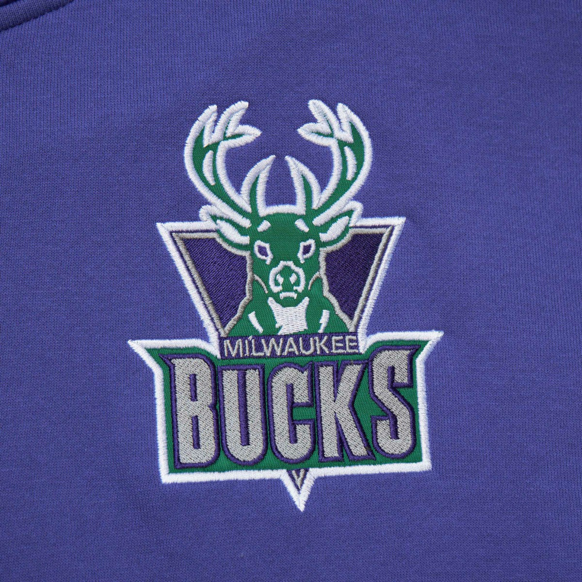 Milwaukee Bucks Team OG 2.0 Vintage Logo Fleece Pullover Hoodie - Purple for sale