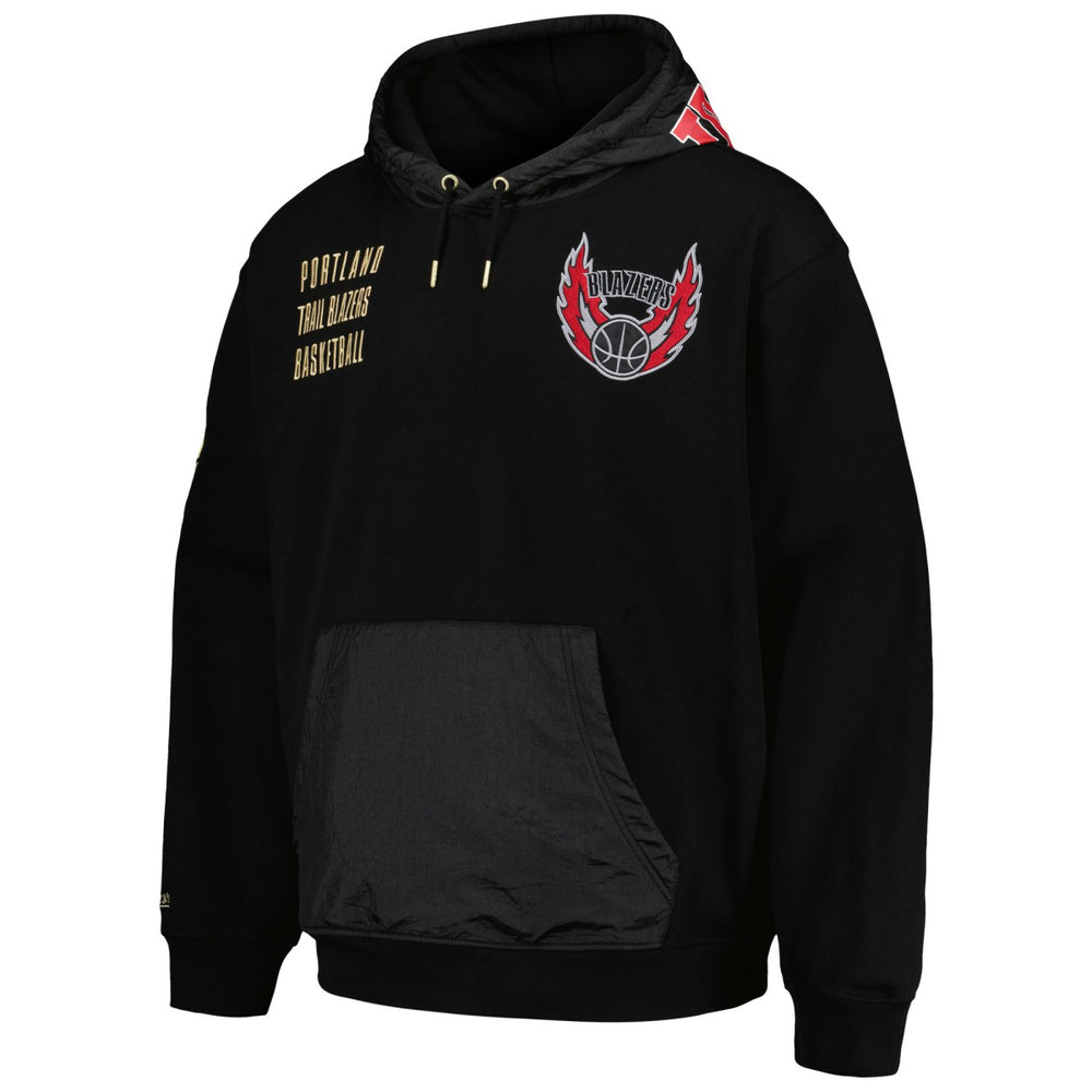 Portland Trail Blazers Team OG 2.0 Vintage Logo Fleece Pullover Hoodie - Black for sale
