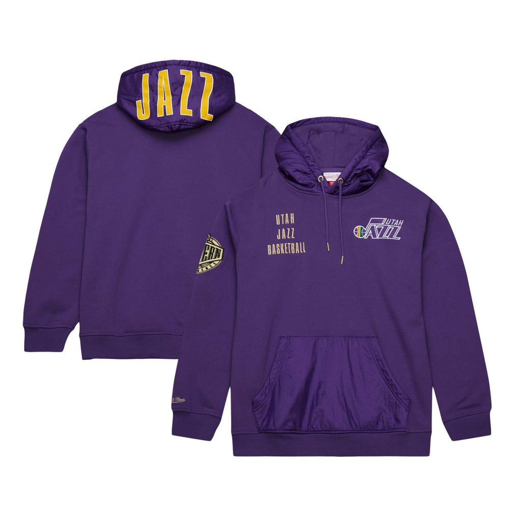 Utah Jazz Team OG 2.0 Vintage Logo Fleece Pullover Hoodie - Purple discount