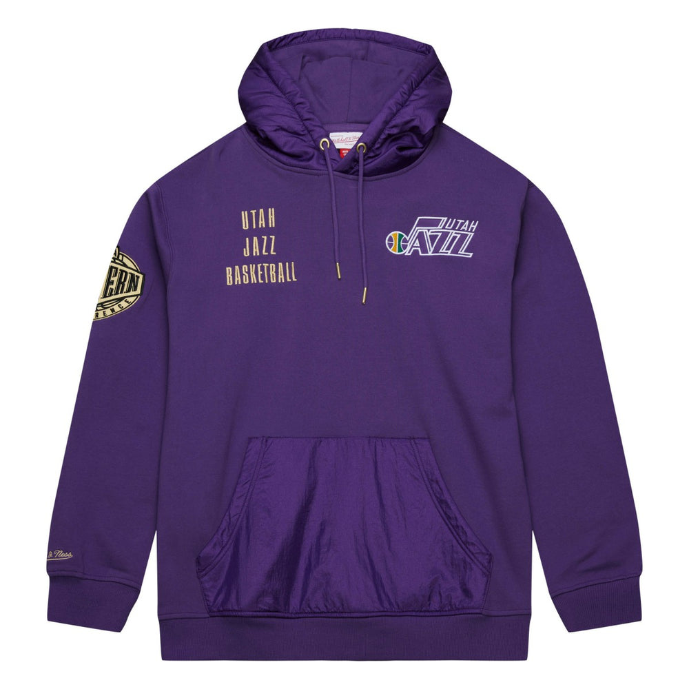 Utah Jazz Team OG 2.0 Vintage Logo Fleece Pullover Hoodie - Purple discount