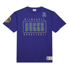Milwaukee Bucks Hardwood Classics Team OG 2.0 Premium Vintage Logo T-Shirt - Purple for sale