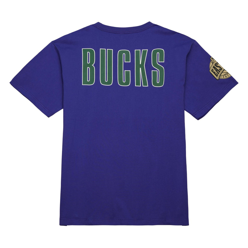 Milwaukee Bucks Hardwood Classics Team OG 2.0 Premium Vintage Logo T-Shirt - Purple for sale