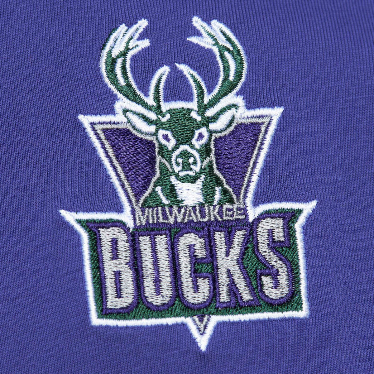 Milwaukee Bucks Hardwood Classics Team OG 2.0 Premium Vintage Logo T-Shirt - Purple for sale
