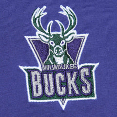 Milwaukee Bucks Hardwood Classics Team OG 2.0 Premium Vintage Logo T-Shirt - Purple for sale