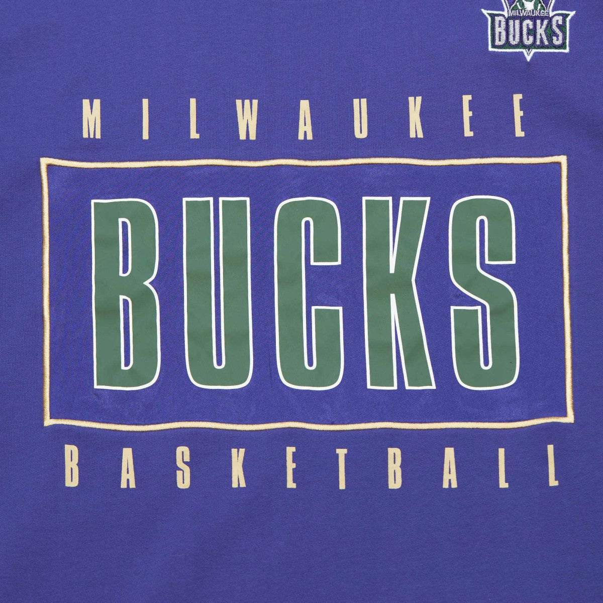 Milwaukee Bucks Hardwood Classics Team OG 2.0 Premium Vintage Logo T-Shirt - Purple for sale