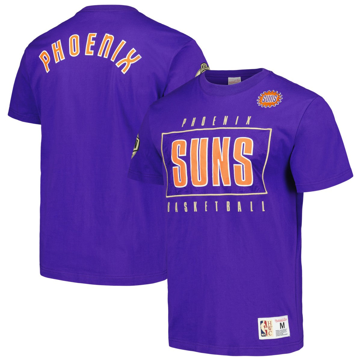Phoenix Suns Hardwood Classics Team OG 2.0 Premium Vintage Logo T-Shirt - Purple on sale