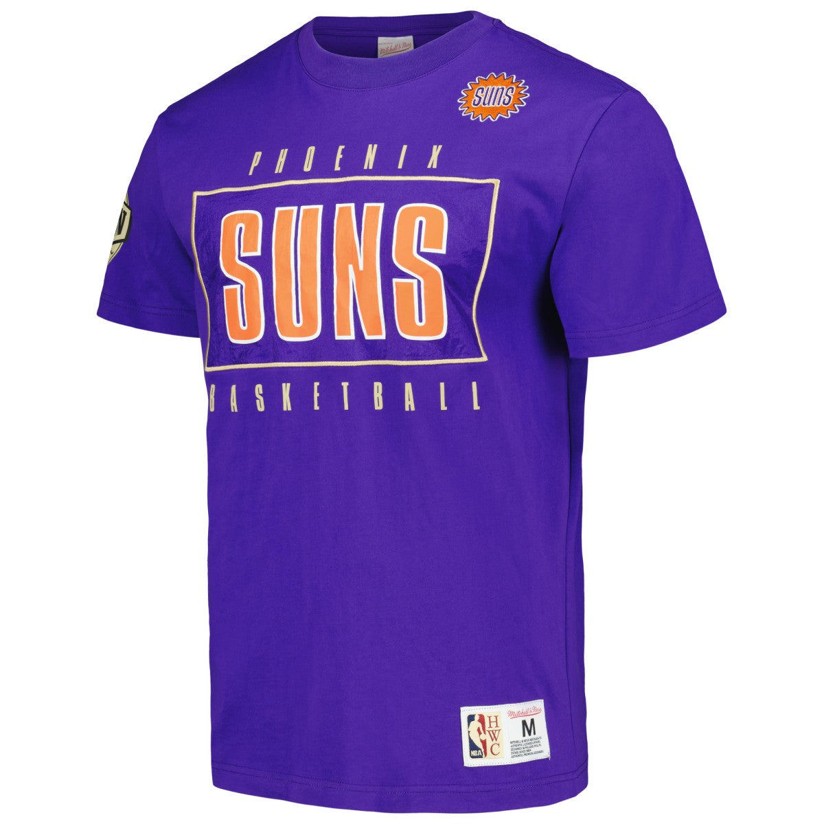 Phoenix Suns Hardwood Classics Team OG 2.0 Premium Vintage Logo T-Shirt - Purple on sale