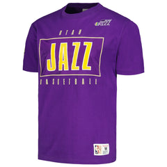 Utah Jazz Hardwood Classics Team OG 2.0 Premium Vintage Logo T-Shirt - Purple outlet