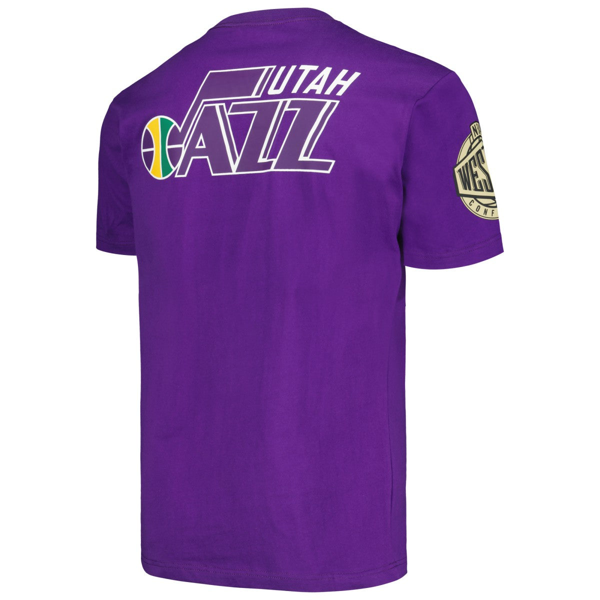 Utah Jazz Hardwood Classics Team OG 2.0 Premium Vintage Logo T-Shirt - Purple outlet