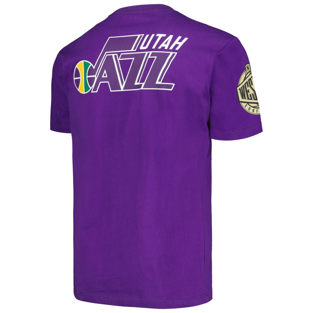 Utah Jazz Hardwood Classics Team OG 2.0 Premium Vintage Logo T-Shirt - Purple outlet