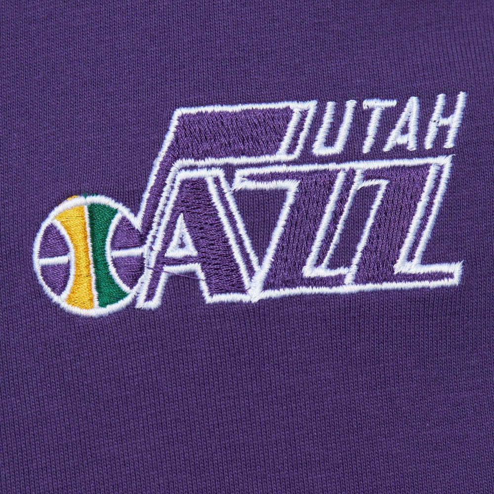 Utah Jazz Hardwood Classics Team OG 2.0 Premium Vintage Logo T-Shirt - Purple outlet