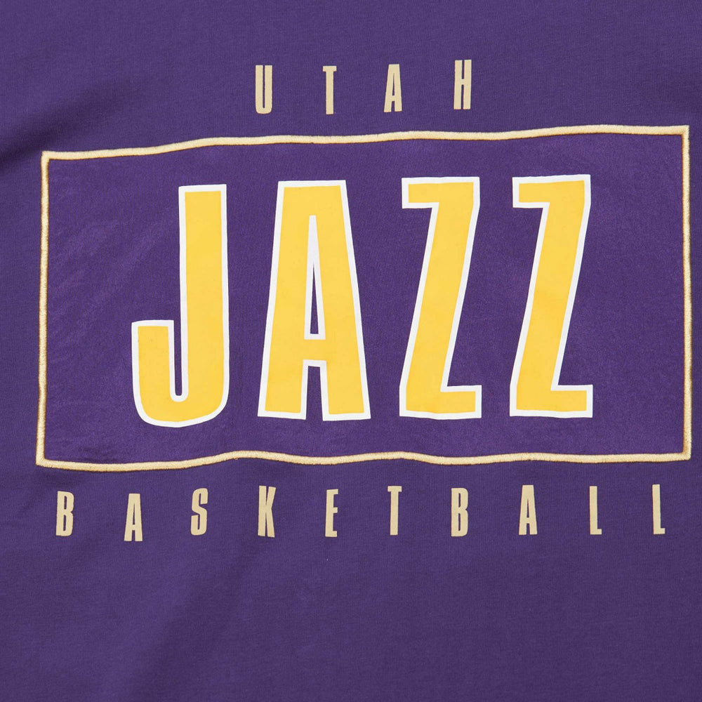Utah Jazz Hardwood Classics Team OG 2.0 Premium Vintage Logo T-Shirt - Purple outlet