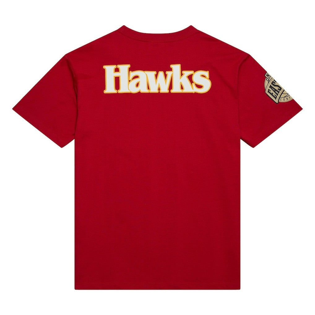 Atlanta Hawks Hardwood Classics Team OG 2.0 Premium Vintage Logo T-Shirt - Red outlet