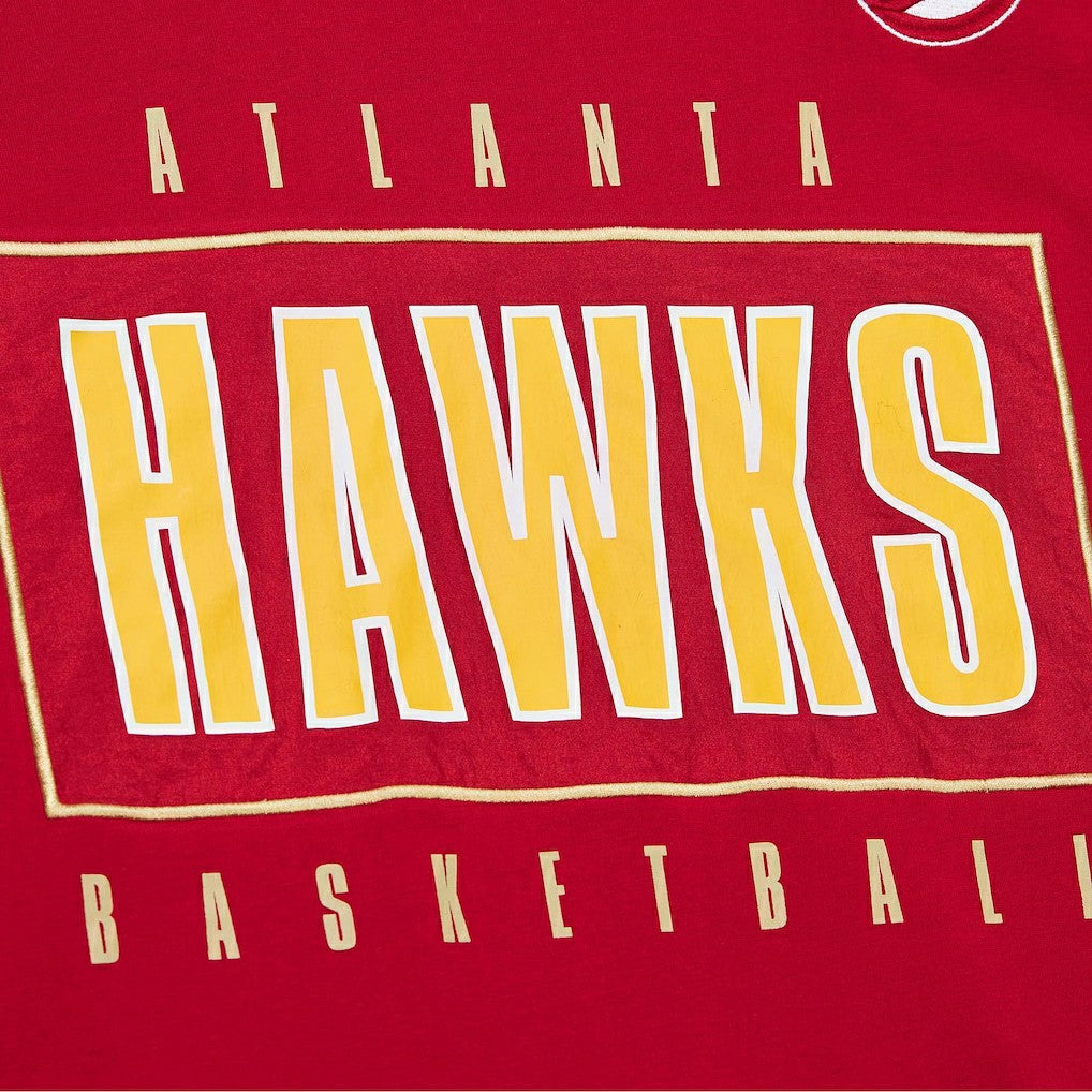Atlanta Hawks Hardwood Classics Team OG 2.0 Premium Vintage Logo T-Shirt - Red outlet