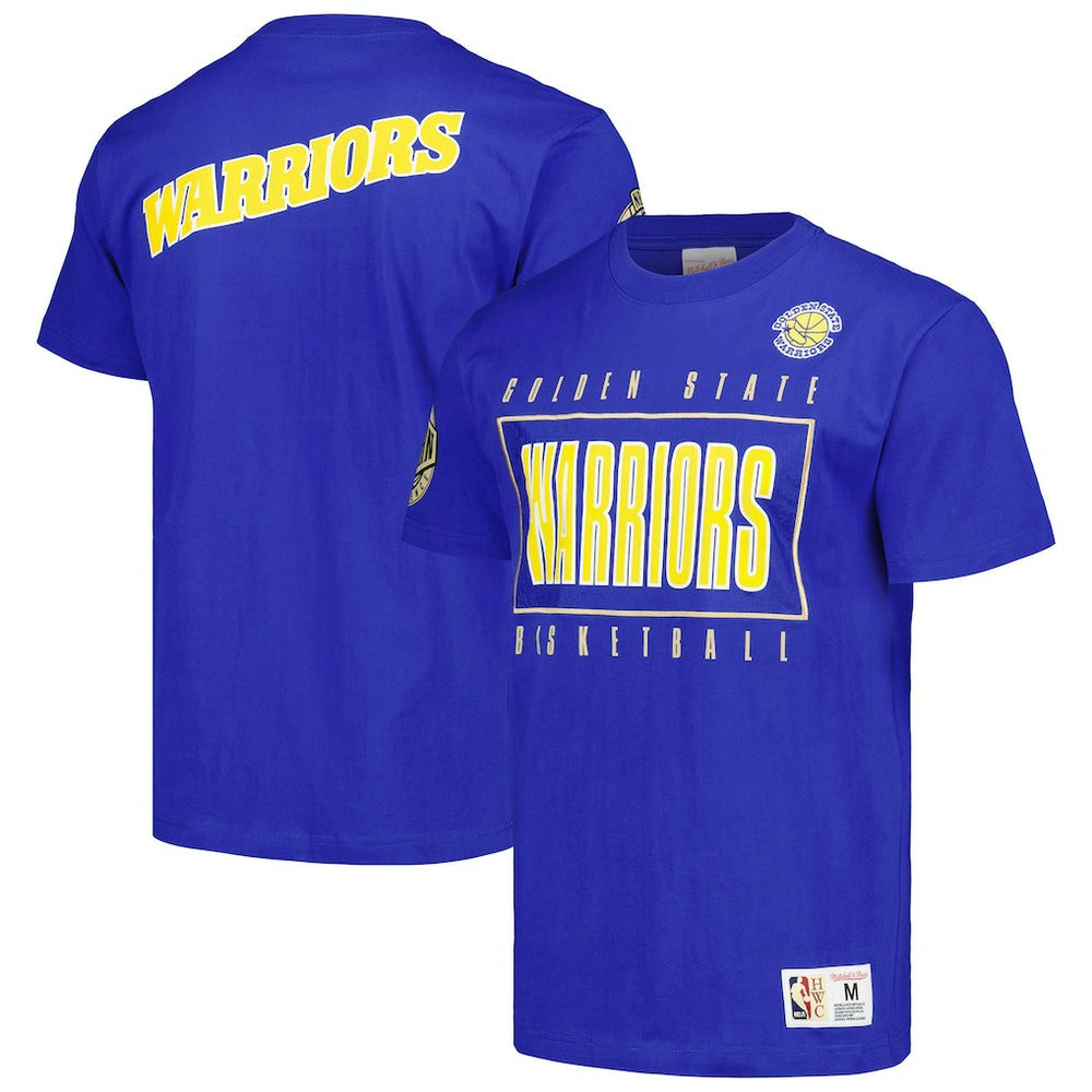 Golden State Warriors Hardwood Classics Team OG 2.0 Premium Vintage Logo T-Shirt sale - Royal for sale