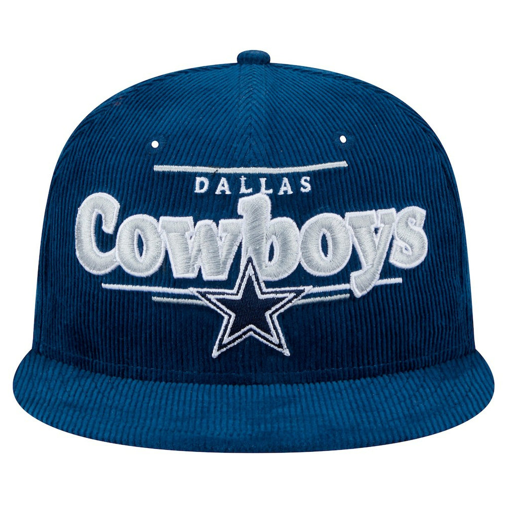 Dallas Cowboys New Era Display Corduroy 9FIFTY Snapback Hat - Navy for sale