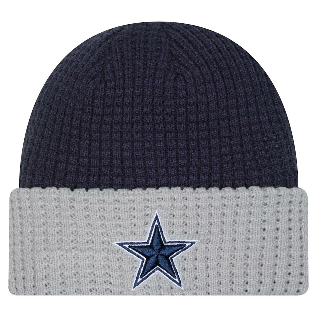 Dallas Cowboys New Era Waffled Cuffed Knit Hat - Navy discount