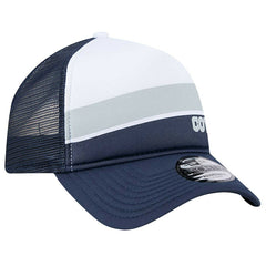 Dallas Cowboys New Era Sport Night Color Block 9FORTY A-Frame Trucker Adjustable Hat - White/Navy sale